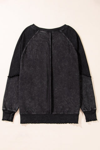 Cozy Weekend Sweatshirt - Black