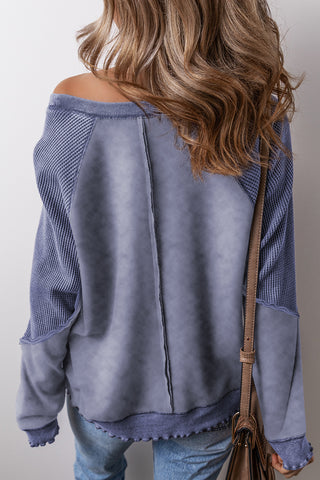 Cozy Weekend Sweatshirt - Blue
