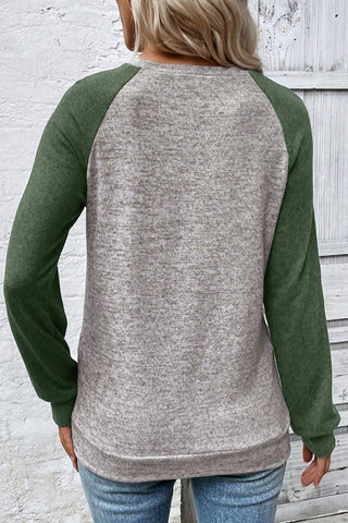 Baseball Tee - Gray and Green
