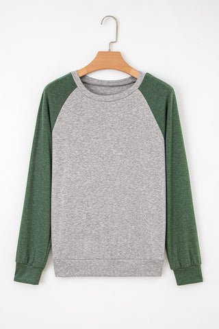 Baseball Tee - Gray and Green