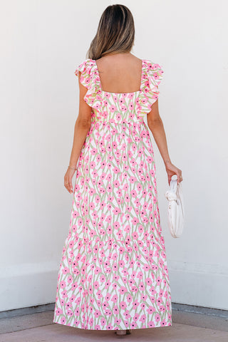 Pink Poppy Maxi Dress