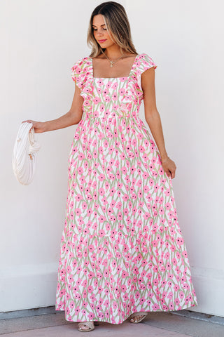 Pink Poppy Maxi Dress