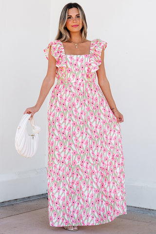Pink Poppy Maxi Dress