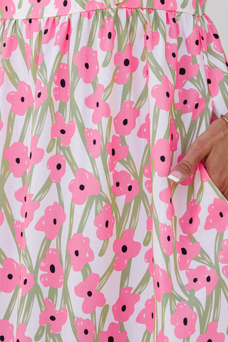 Pink Poppy Maxi Dress