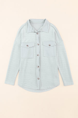 Casual Button Up Gray Cardigan