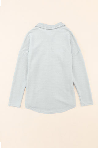 Casual Button Up Gray Cardigan