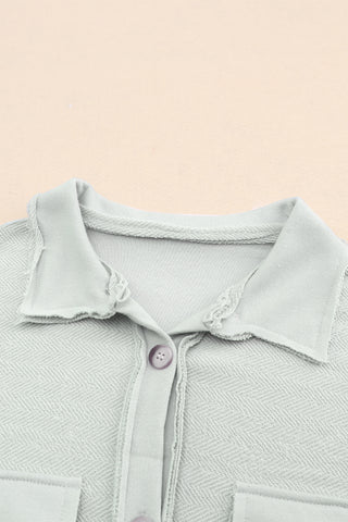 Casual Button Up Gray Cardigan