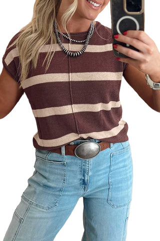 Stripe Sweater - Brown