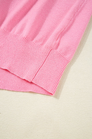 Bow Tie Pink Sweater