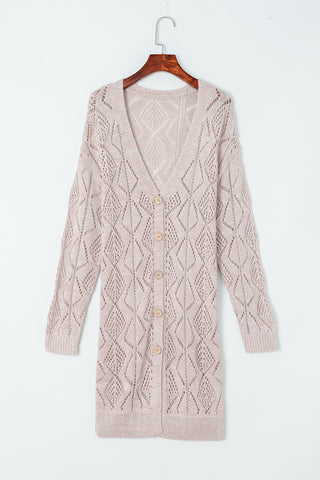 Taupe Long Cardigan