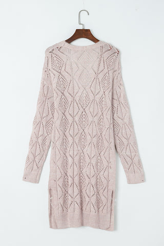 Taupe Long Cardigan