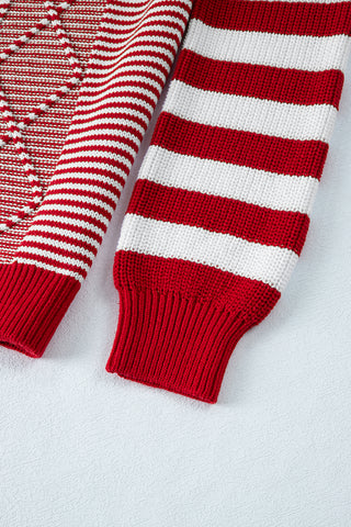 Striped Sweater - Red