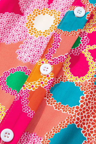 Daisy Button Up Blouse - Pink