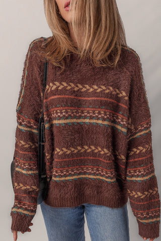 Mohair Brown Sweater