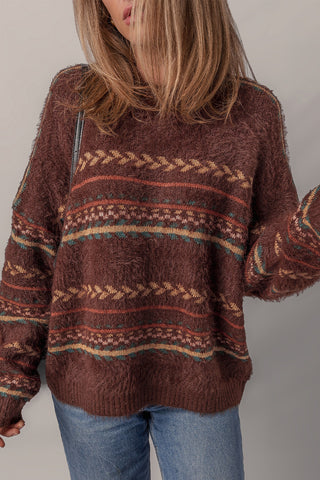 Mohair Brown Sweater