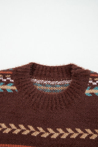 Mohair Brown Sweater