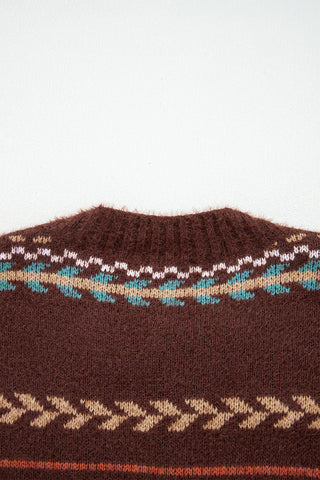 Mohair Brown Sweater