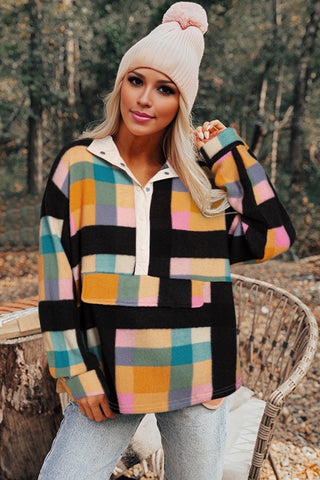Pullover Colorblock Fleece