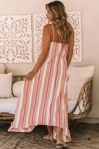 Boho Striped Maxi Dress