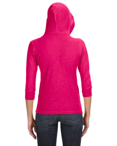 Vanity Hooded 3/4 Length Sleeve Shirt - 4 colors