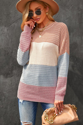 Fall Feeling Waffle Knit Top