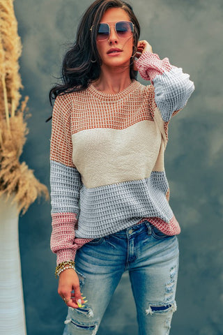 Fall Feeling Waffle Knit Top