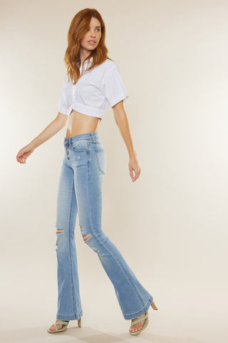 Kan Can Flared Jeans - Blue