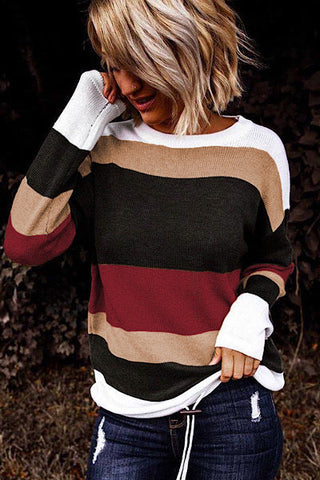 Drawstring Sweater - Bright Red
