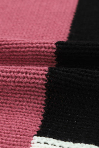 Color Block Cardigan - Pink