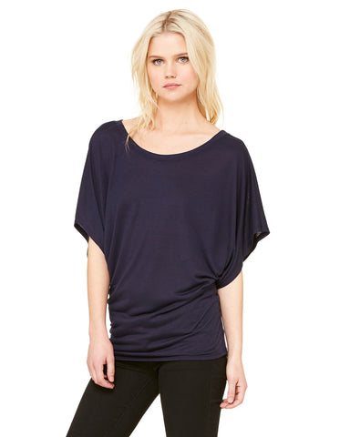 Flowy Dolman Top - Navy