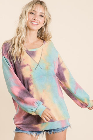 French Terry Tie Dye Sweatshirt