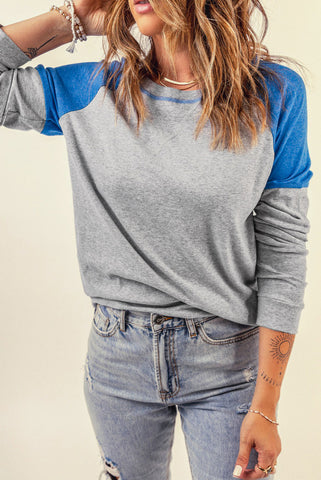 Raglan Sleeve Top - Blue
