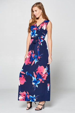 A Night in Maui Maxi Dress - Navy