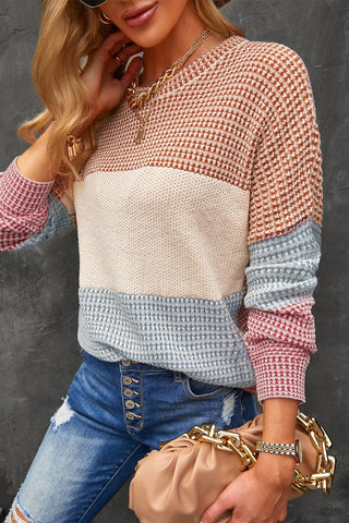 Fall Feeling Waffle Knit Top
