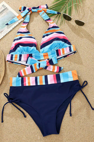 Halter Bikini - Rainbow