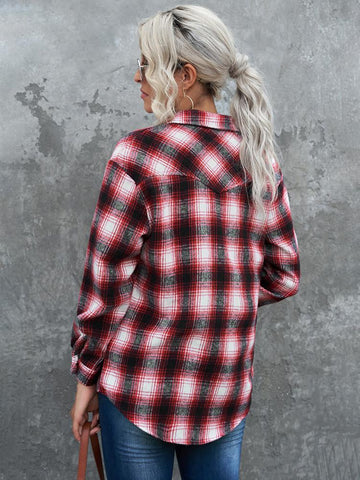 Flannel Top - Red