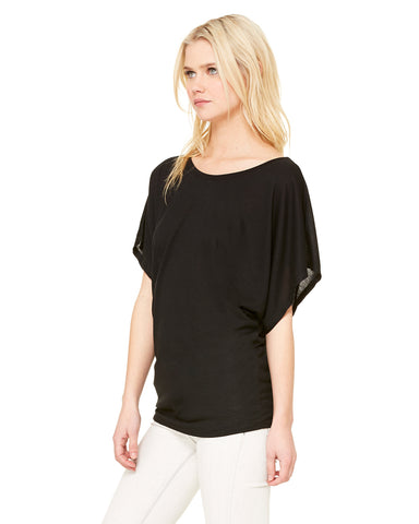 Flowy Dolman Top - Black