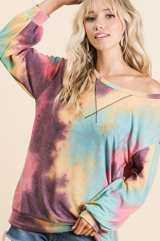 French Terry Tie Dye Sweatshirt