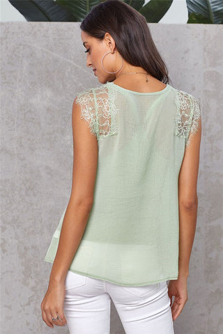 Lace Top - Sage