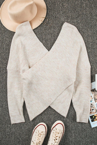 Criss Cross Sweater - Ivory