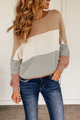 Fall Feeling Waffle Knit Top