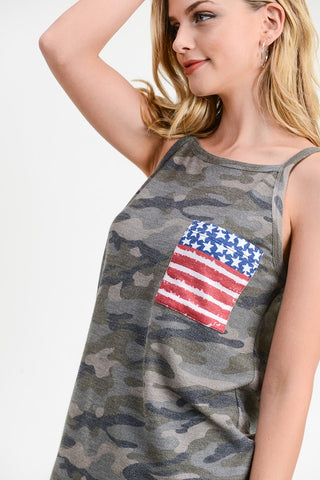 Camo Flag Tank Top