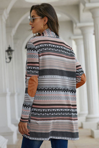 Fair Isle Cardigan with Elbow Patches