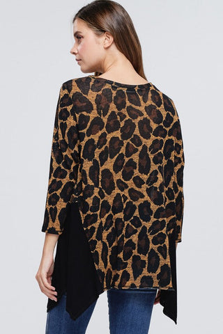 Flowy Leopard Print Top