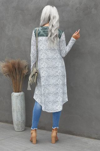 Long Camo Cardigan