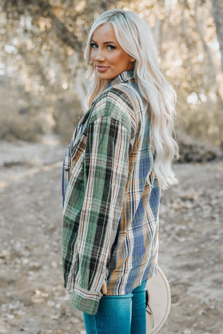 Fall Flannel Shirt - Green