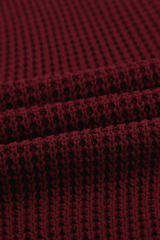 Reversible Criss Cross Sweater Knit Tank - Wine