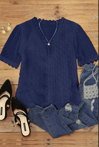 Gypsy Summer Top - Navy