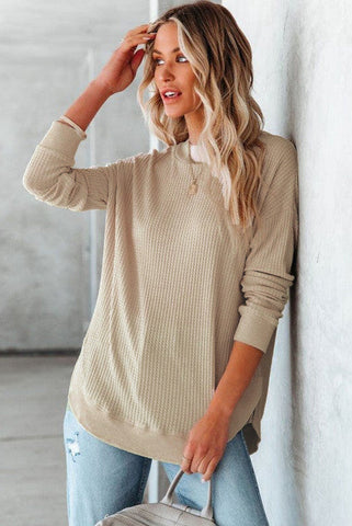 Thermal Tunic Top - Beige