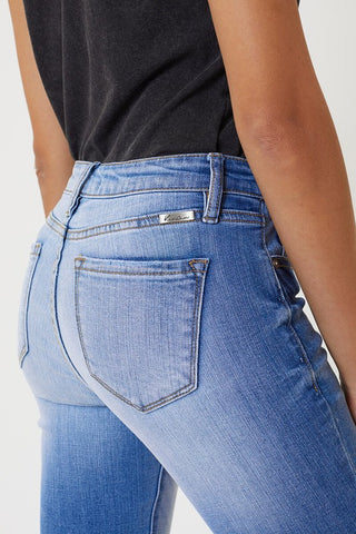 Kan Can Distressed Ankle Skinny Jeans